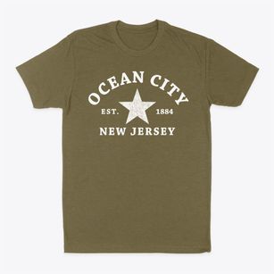 Ocean City New Jersey Star Classic Dad T-Shirt