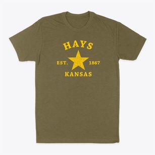 Hays Kansas Star Classic Dad T-Shirt