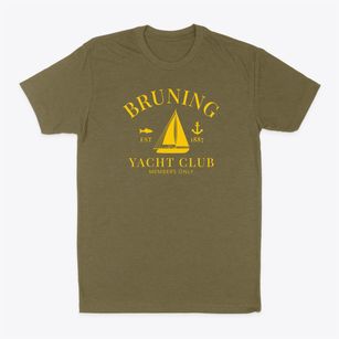 Bruning Nebraska Yacht Club Classic Dad T-Shirt