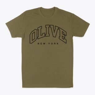 Olive New York Inline Classic Dad T-Shirt
