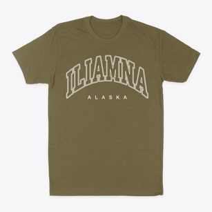Iliamna Alaska Inline Classic Dad T-Shirt