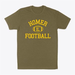 Homer Illinois Football Classic Dad T-Shirt