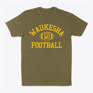 Waukesha Wisconsin Football Classic Dad T-Shirt