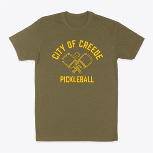 City Of Creede Colorado Pickleball Classic Dad T-Shirt