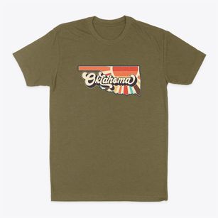  Oklahoma Retro Art Classic Dad T-Shirt