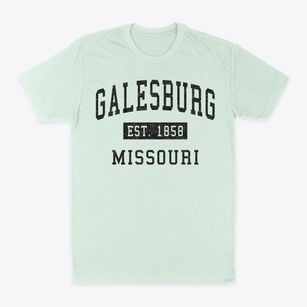 Galesburg Missouri Classic Established Classic Dad T-Shirt
