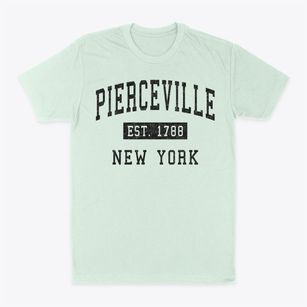 Pierceville New York Classic Established Classic Dad T-Shirt