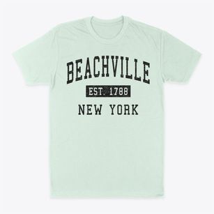 Beachville New York Classic Established Classic Dad T-Shirt