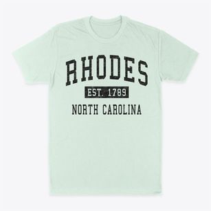 Rhodes North Carolina Classic Established Classic Dad T-Shirt