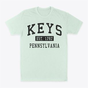 Keys Pennsylvania Classic Established Classic Dad T-Shirt