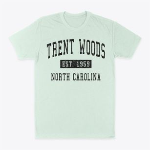 Trent Woods North Carolina Classic Established Classic Dad T-Shirt