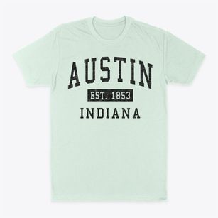 Austin Indiana Classic Established Classic Dad T-Shirt