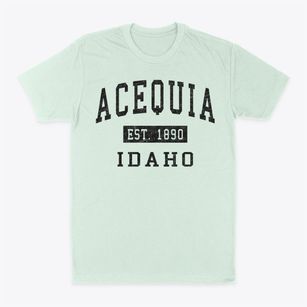 Acequia Idaho Classic Established Classic Dad T-Shirt
