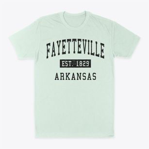 Fayetteville Arkansas Classic Established Classic Dad T-Shirt