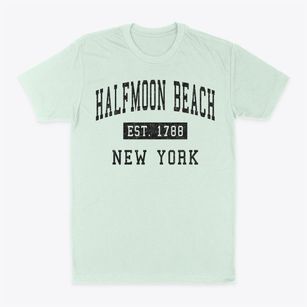 Halfmoon Beach New York Classic Established Classic Dad T-Shirt