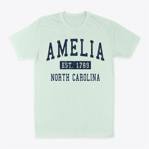 Amelia North Carolina Classic Established Classic Dad T-Shirt