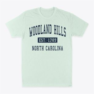 Woodland Hills North Carolina Classic Established Classic Dad T-Shirt