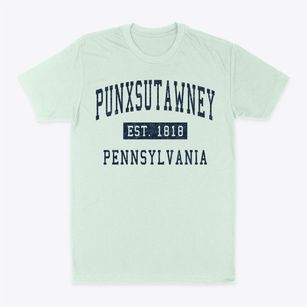 Punxsutawney Pennsylvania Classic Established Classic Dad T-Shirt