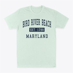 Bird River Beach Maryland Classic Established Classic Dad T-Shirt