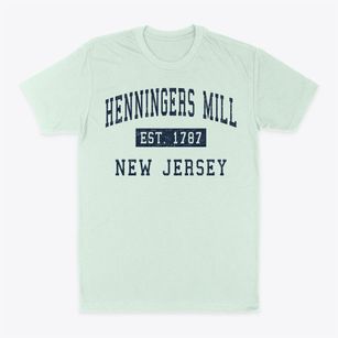 Henningers Mill New Jersey Classic Established Classic Dad T-Shirt