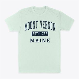 Mount Vernon Maine Classic Established Classic Dad T-Shirt