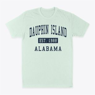 Dauphin Island Alabama Classic Established Classic Dad T-Shirt