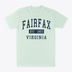 Fairfax Virginia Classic Established Classic Dad T-Shirt
