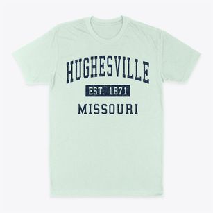 Hughesville Missouri Classic Established Classic Dad T-Shirt