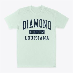 Diamond Louisiana Classic Established Classic Dad T-Shirt
