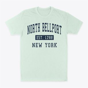 North Bellport New York Classic Established Classic Dad T-Shirt