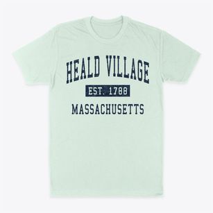 Heald Village Massachusetts Classic Established Classic Dad T-Shirt