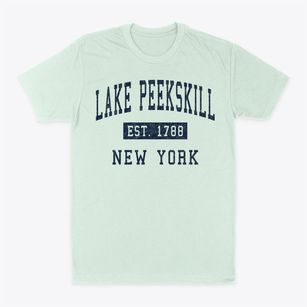Lake Peekskill New York Classic Established Classic Dad T-Shirt