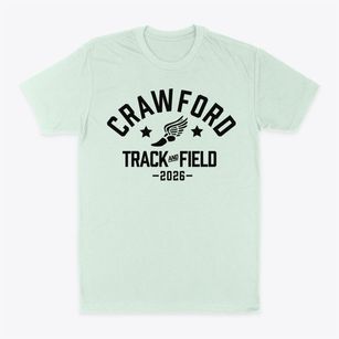 Crawford Elementary School Track and Field Classic Dad T-Shirt