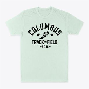 Columbus Elementary School Track and Field Classic Dad T-Shirt