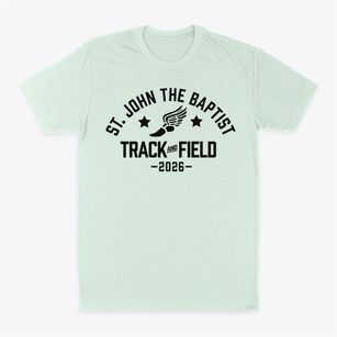 Saint John The Baptist Catholic School Track and Field Classic Dad T-Shirt