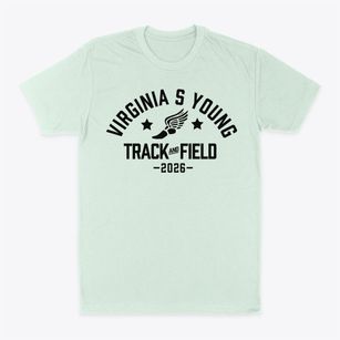 Virginia S Young Elementary School Track and Field Classic Dad T-Shirt