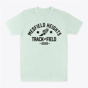 Medfield Heights Elementary School 249 Track and Field Classic Dad T-Shirt