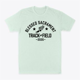 Blessed Sacrament School Track and Field Classic Dad T-Shirt