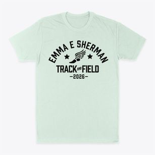Emma E Sherman Elementary School Track and Field Classic Dad T-Shirt