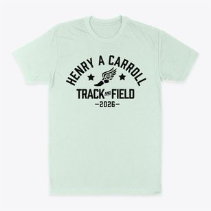 Henry A Carroll Elementary School Track and Field Classic Dad T-Shirt