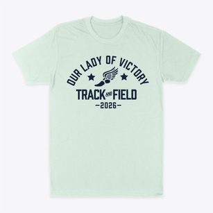 Our Lady Of Victory School Track and Field Classic Dad T-Shirt