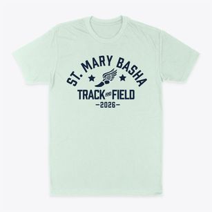 Saint Mary Basha Catholic Elementary Track and Field Classic Dad T-Shirt