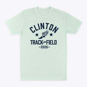 Clinton Middle School Track and Field Classic Dad T-Shirt