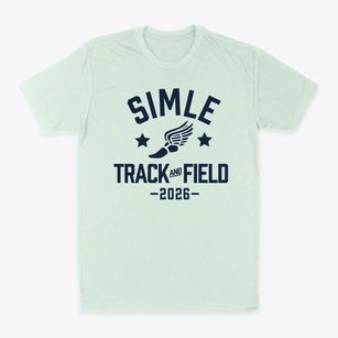 Simle Middle School Track and Field Classic Dad T-Shirt