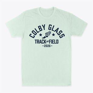 Colby Glass Elementary School Track and Field Classic Dad T-Shirt
