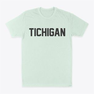 Tichigan Wisconsin Classic Block Classic Dad T-Shirt