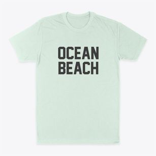 Ocean Beach New York Classic Block Classic Dad T-Shirt