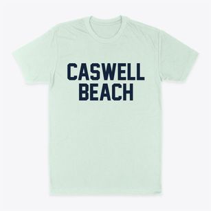 Caswell Beach North Carolina Classic Block Classic Dad T-Shirt