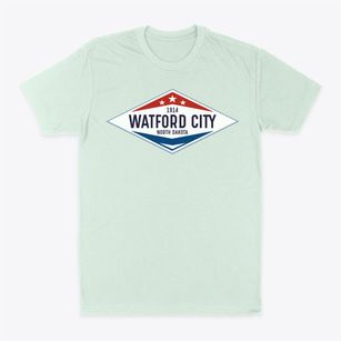 Watford City North Dakota Diamond Star Classic Dad T-Shirt
