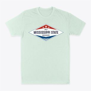 Mississippi State Mississippi Diamond Star Classic Dad T-Shirt